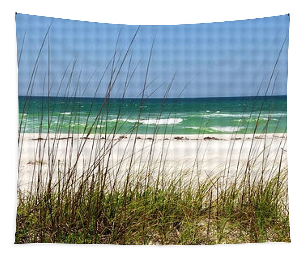 Pensacola Beach Florida Tapestry featuring the photograph Pensacola Beach 1 Panorama - Pensacola Florida by Brian Harig