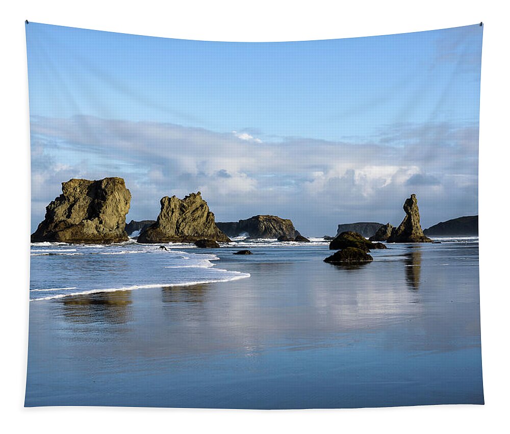 Bandon Tapestry featuring the photograph Picturesque Rocks by Robert Potts