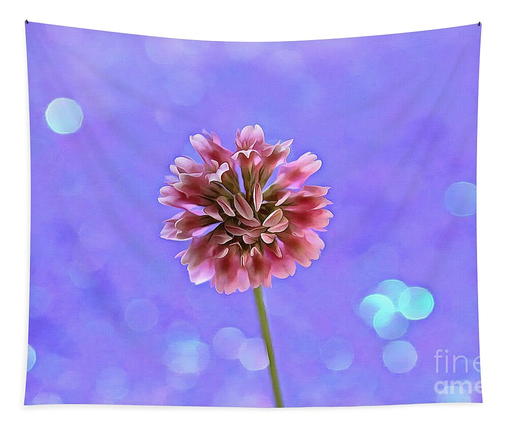 Clover Tapestry featuring the photograph Pink Fairy by Krissy Katsimbras