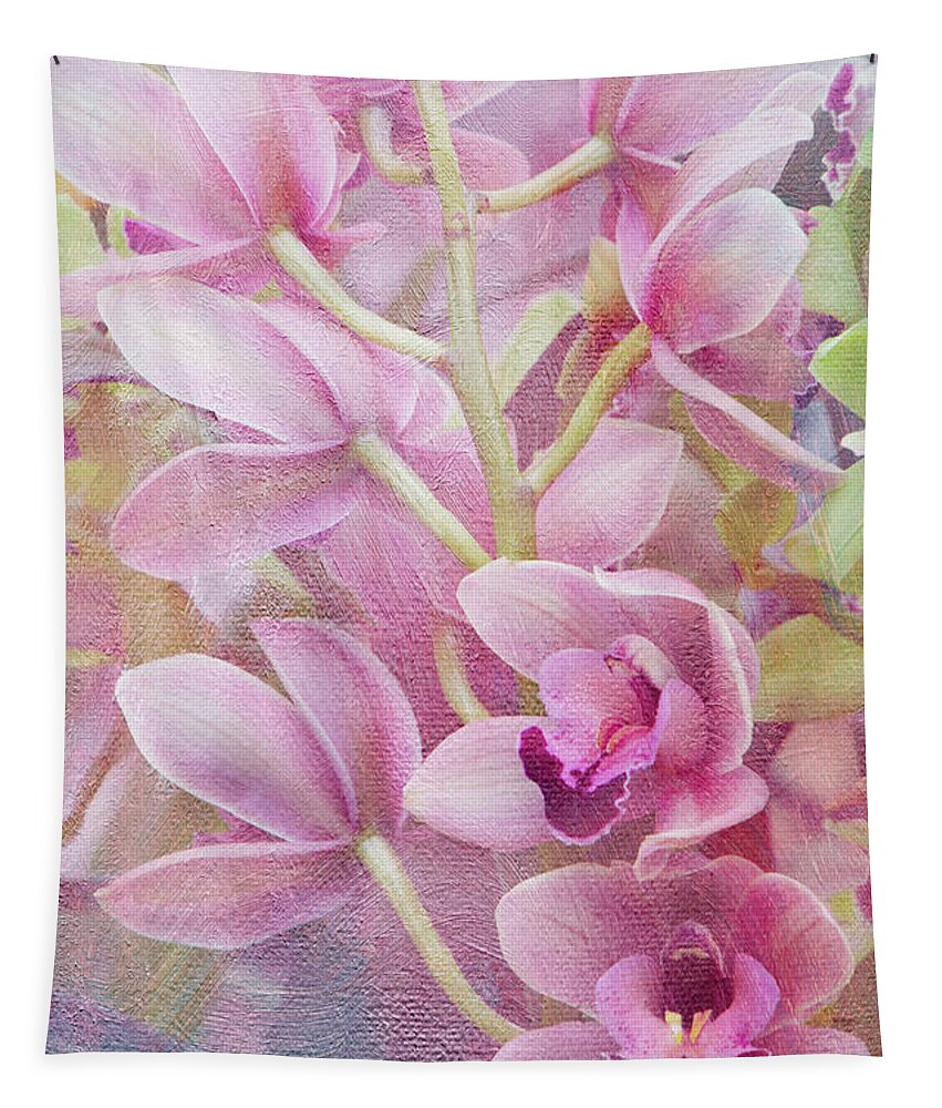 Beautiful Tapestry featuring the photograph Pink Orchids by Ann Bridges