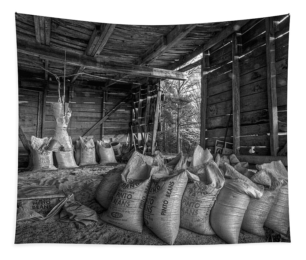 Barn Tapestry featuring the photograph Pinto Beans by Debra and Dave Vanderlaan