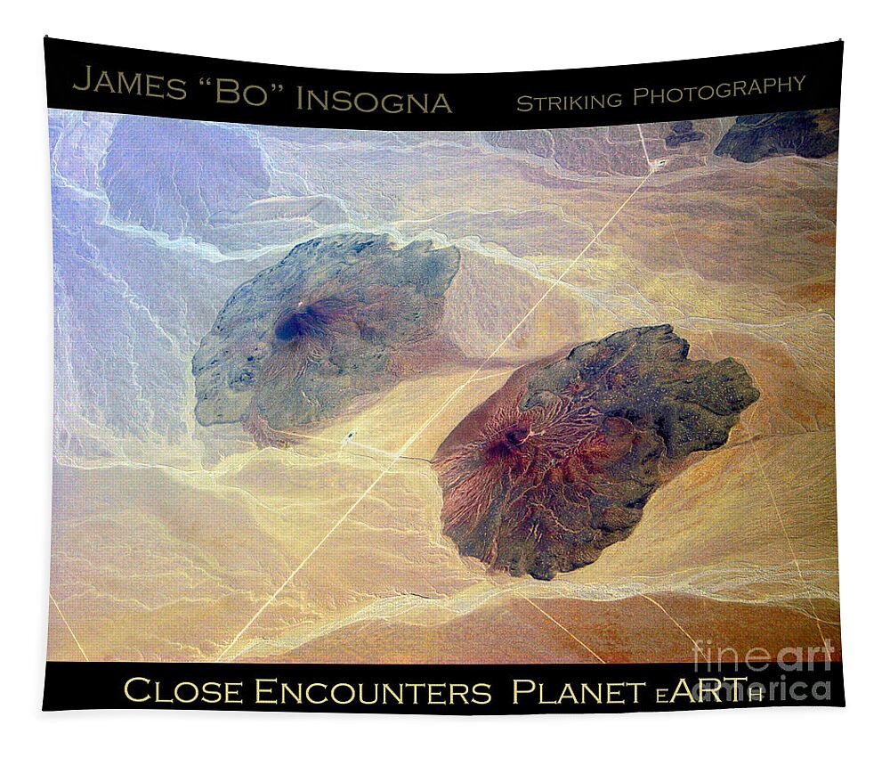 Aerial Tapestry featuring the photograph Planet Art Close Encounters by James BO Insogna