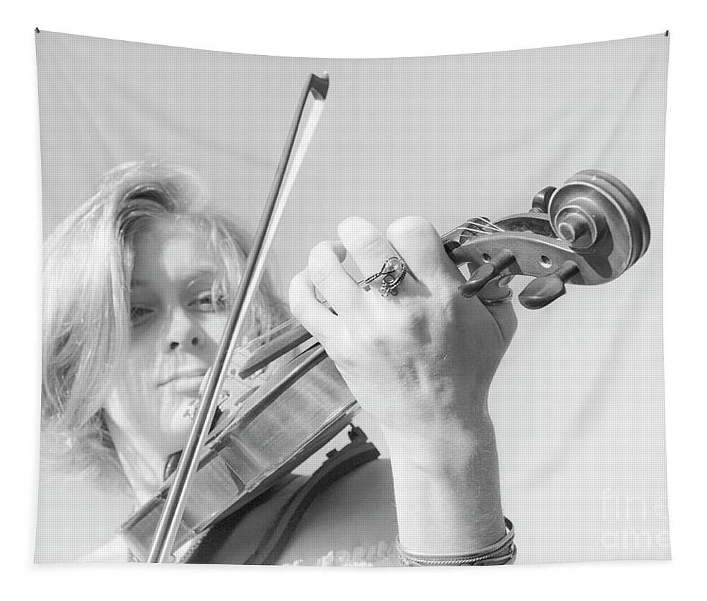 Play Tapestry featuring the photograph Playing Me Softly by Bob Christopher