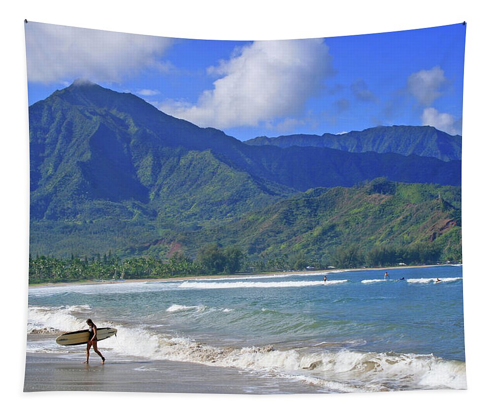 Surfer Tapestry featuring the photograph Point Break by Scott Mahon