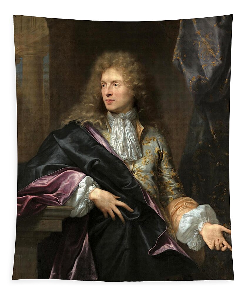 Hyacinthe Rigaud Tapestry featuring the painting Portrait of Pierre-Vincent Bertin by Hyacinthe Rigaud