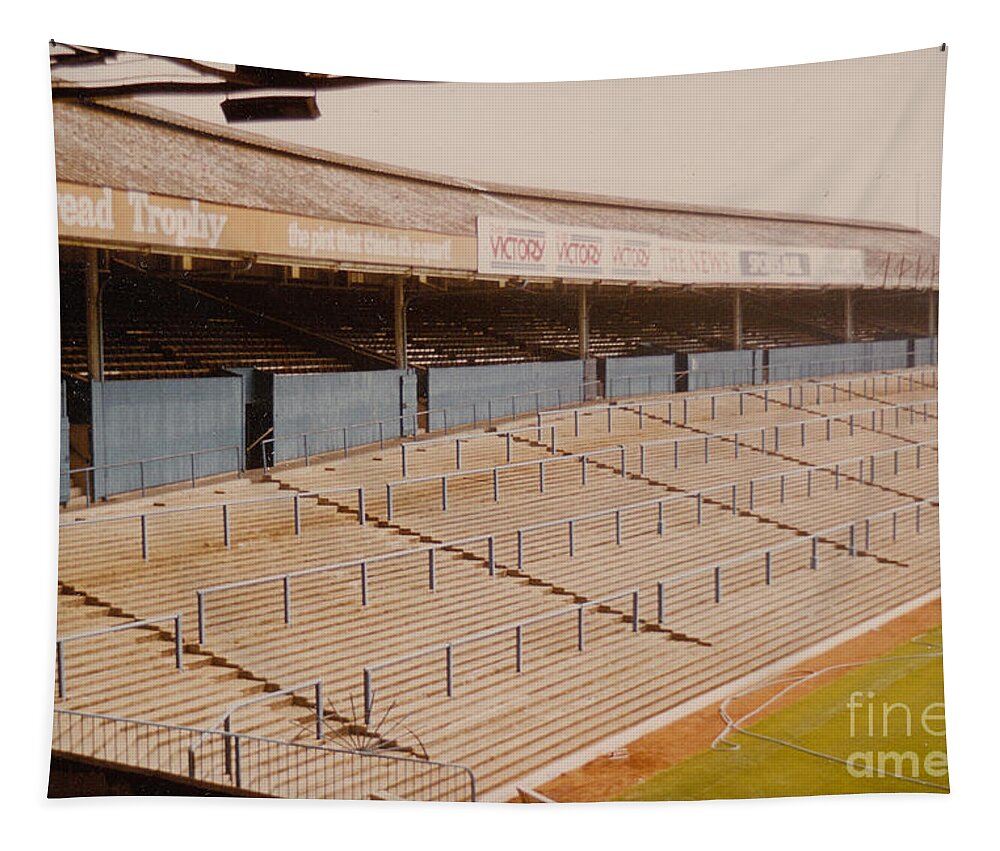  Tapestry featuring the photograph Portsmouth - Fratton Park - North Stand 2 - 1970s by Legendary Football Grounds