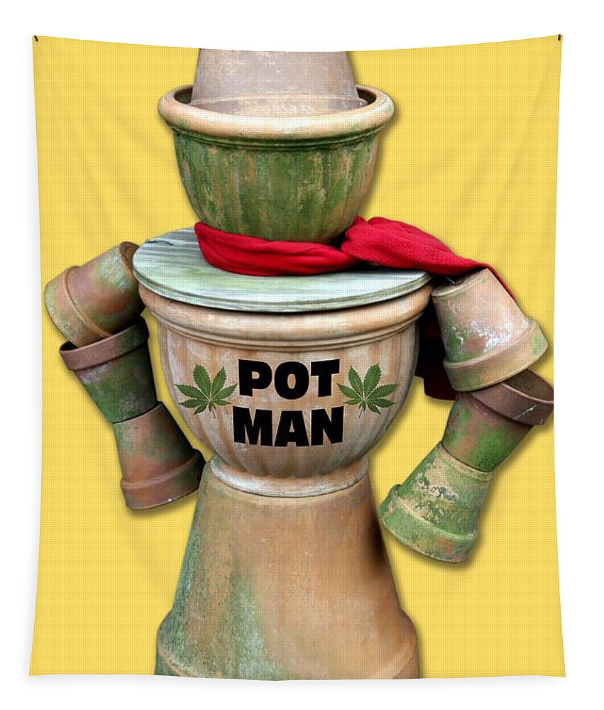 Scarf Tapestry featuring the photograph Pot Man T-Shirt by Bob Slitzan