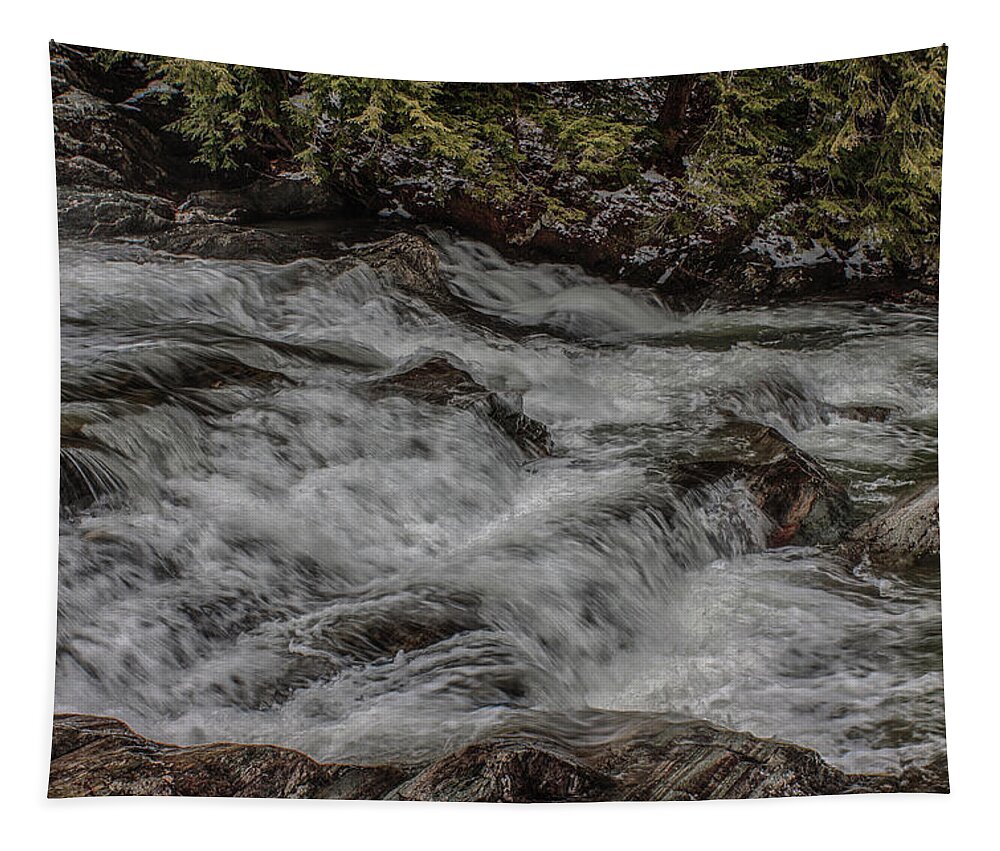 #jefffolger Tapestry featuring the photograph Pounding torrent by Jeff Folger