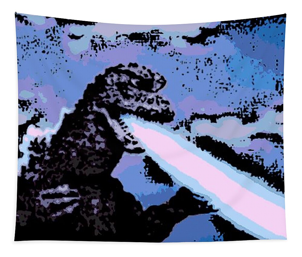 Godzilla Tapestry featuring the photograph Power Blast by George Pedro