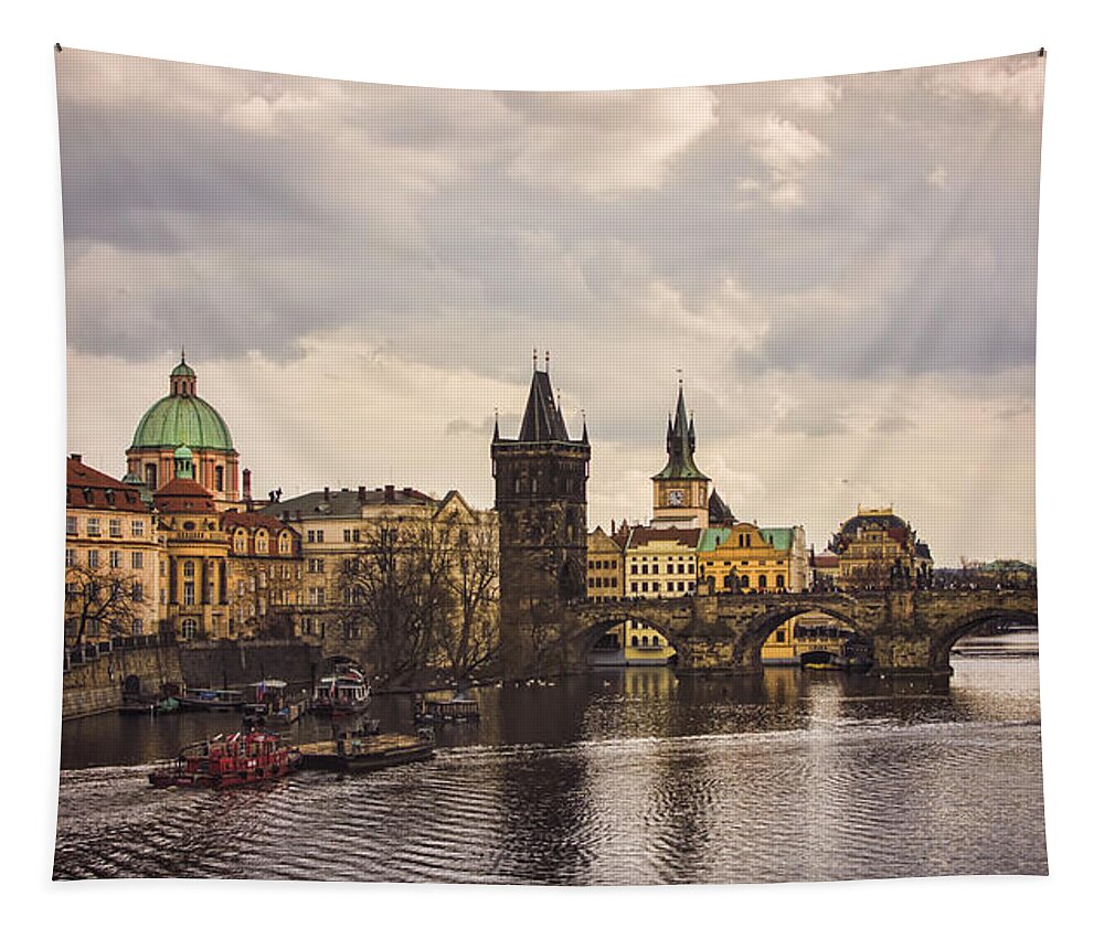 Prague Tapestry featuring the photograph Prague 1 by Heather Applegate