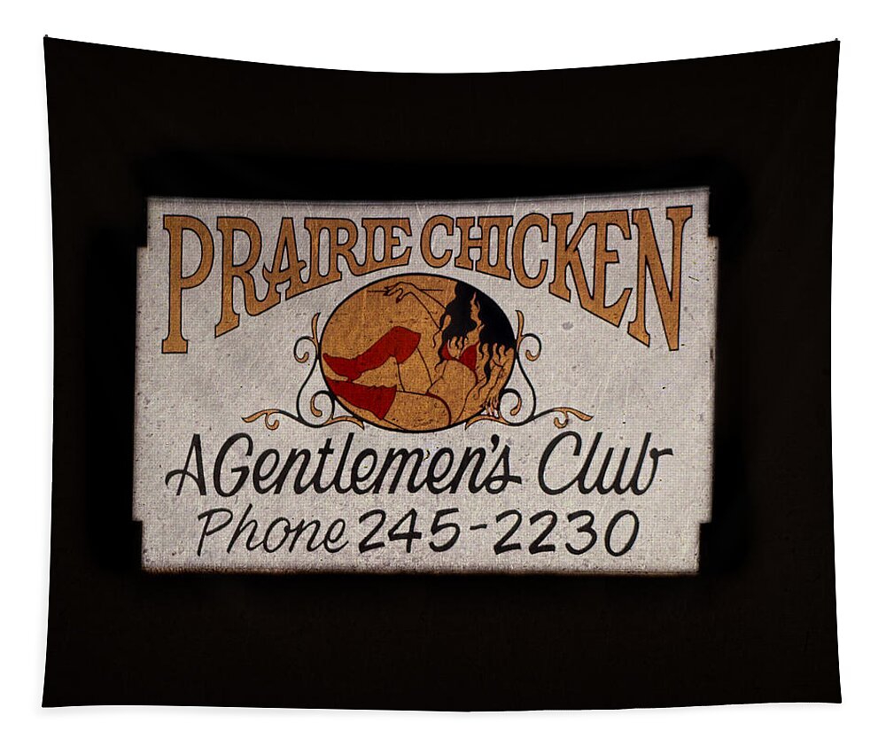  Tapestry featuring the photograph Prairie Chicken Gentlemen's Club by Cathy Anderson
