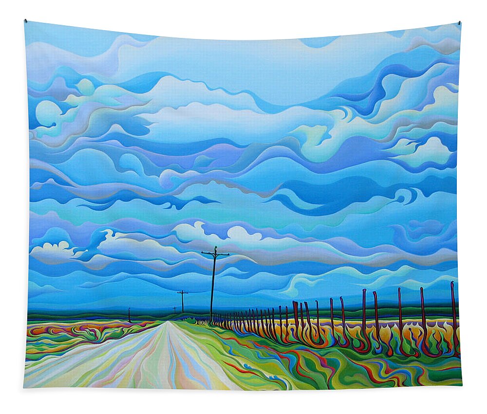 Clouds Tapestry featuring the painting Prelusion of the Passion by Amy Ferrari