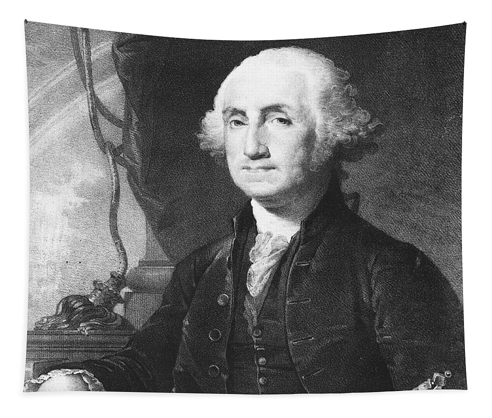 george Washington Tapestry featuring the photograph President George Washington by International Images