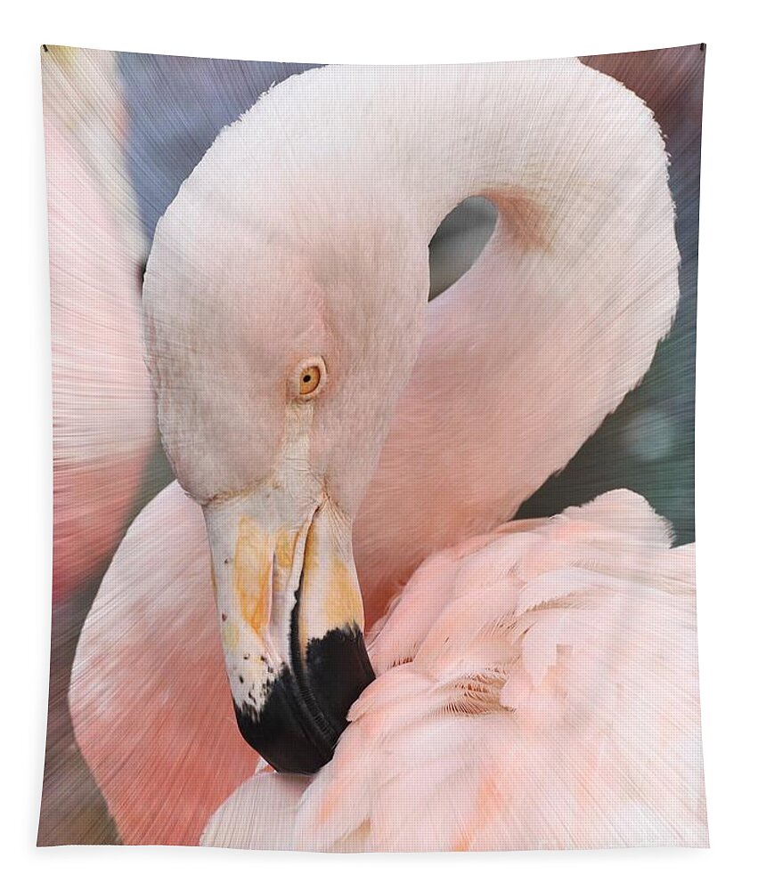 Flamingo Tapestry featuring the photograph Pretty In Pink by Kathy Baccari