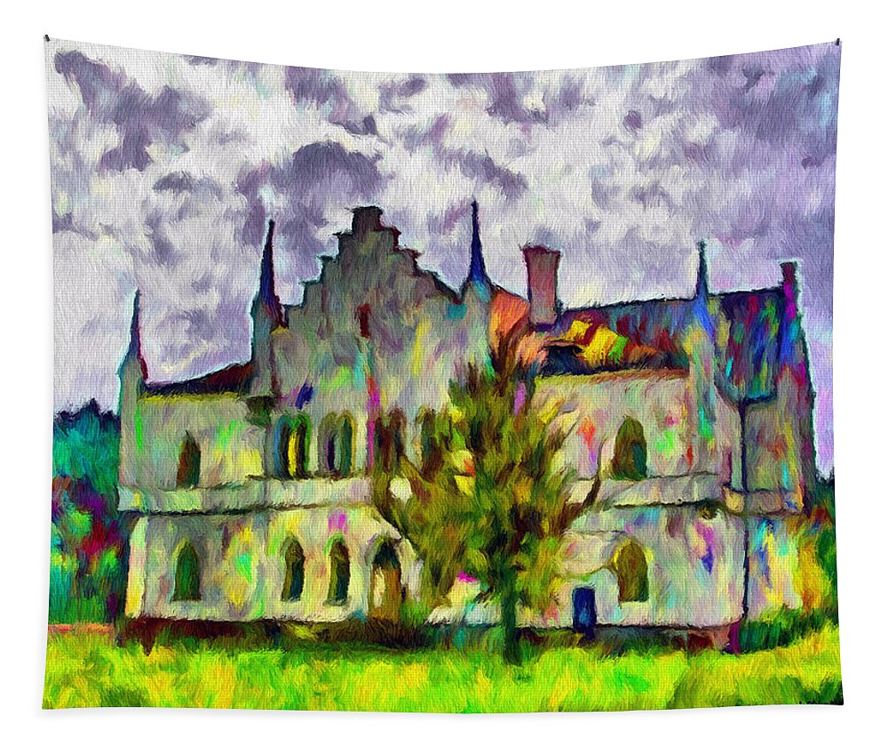 Wallachia Tapestry featuring the painting Princely Palace by Jeffrey Kolker