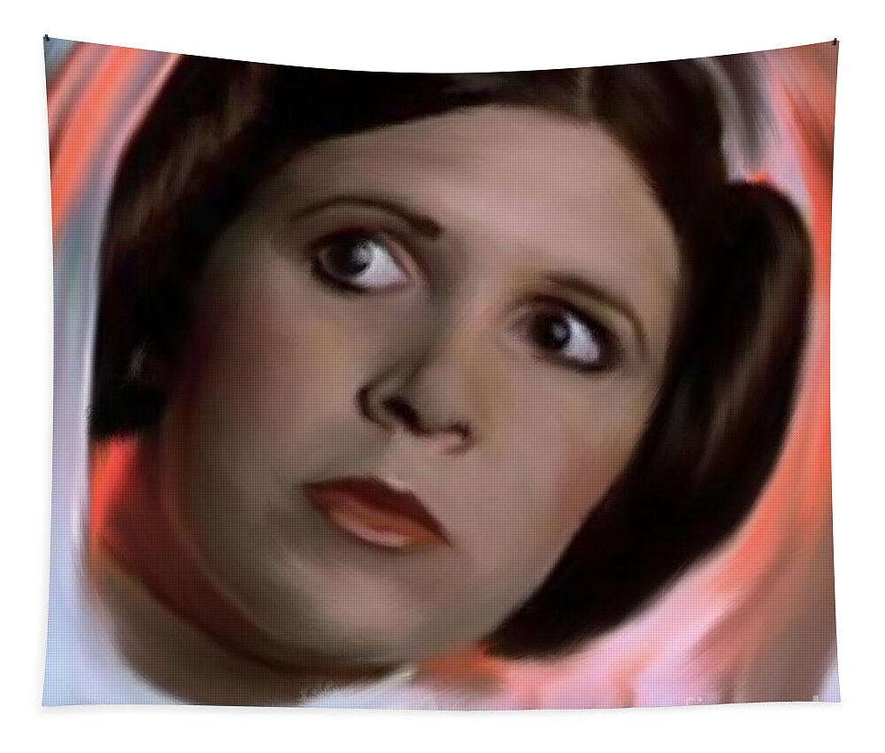 Star Wars Tapestry featuring the painting Princess Leia by Jack Bunds