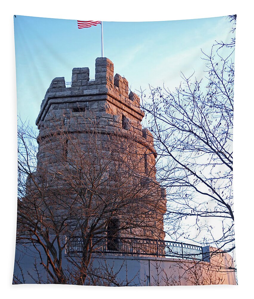 Prospect Tapestry featuring the photograph Prospect Hill Somerville MA 2 by Toby McGuire