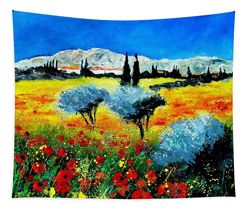 Poppies Tapestry featuring the painting Provence by Pol Ledent