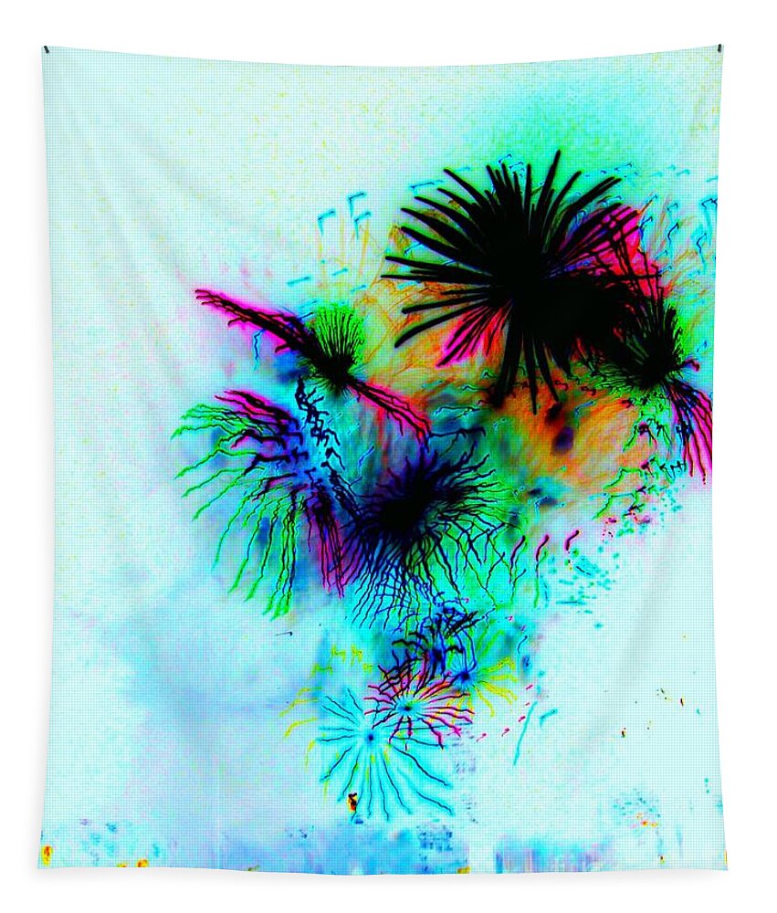 Fireworks Tapestry featuring the photograph Psycho Excitement by Julie Lueders 