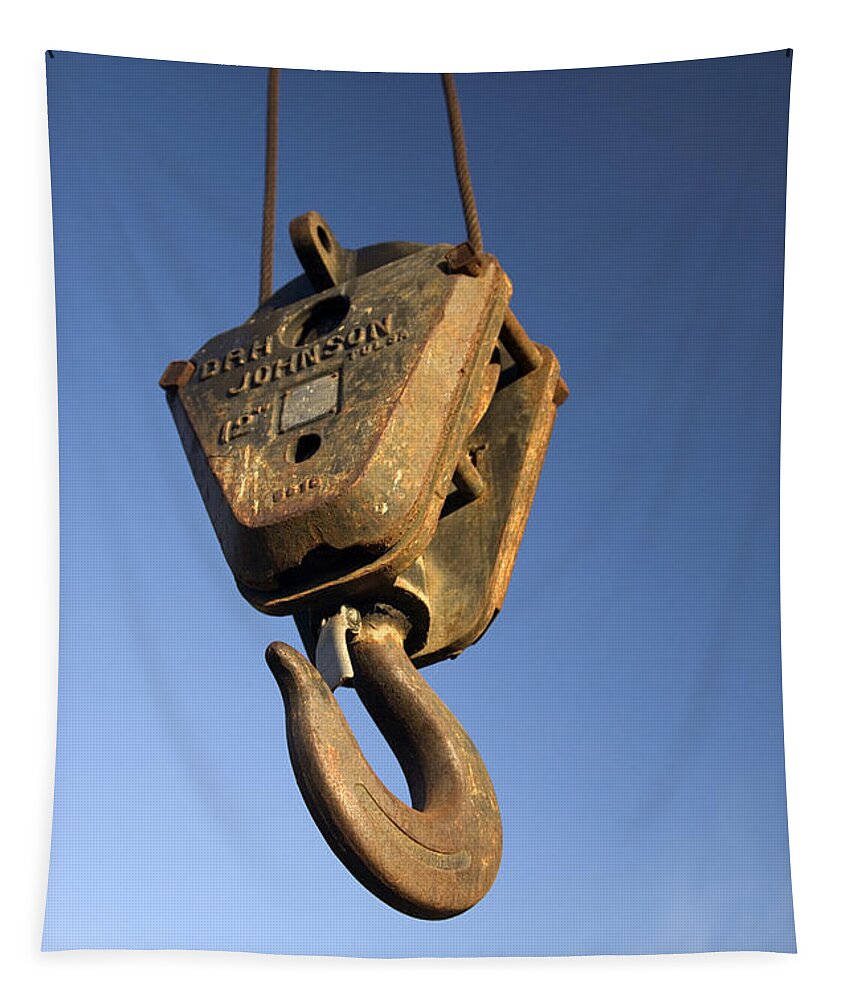 Pulley Hook Hanging Tapestry by Inga Spence - Science Source