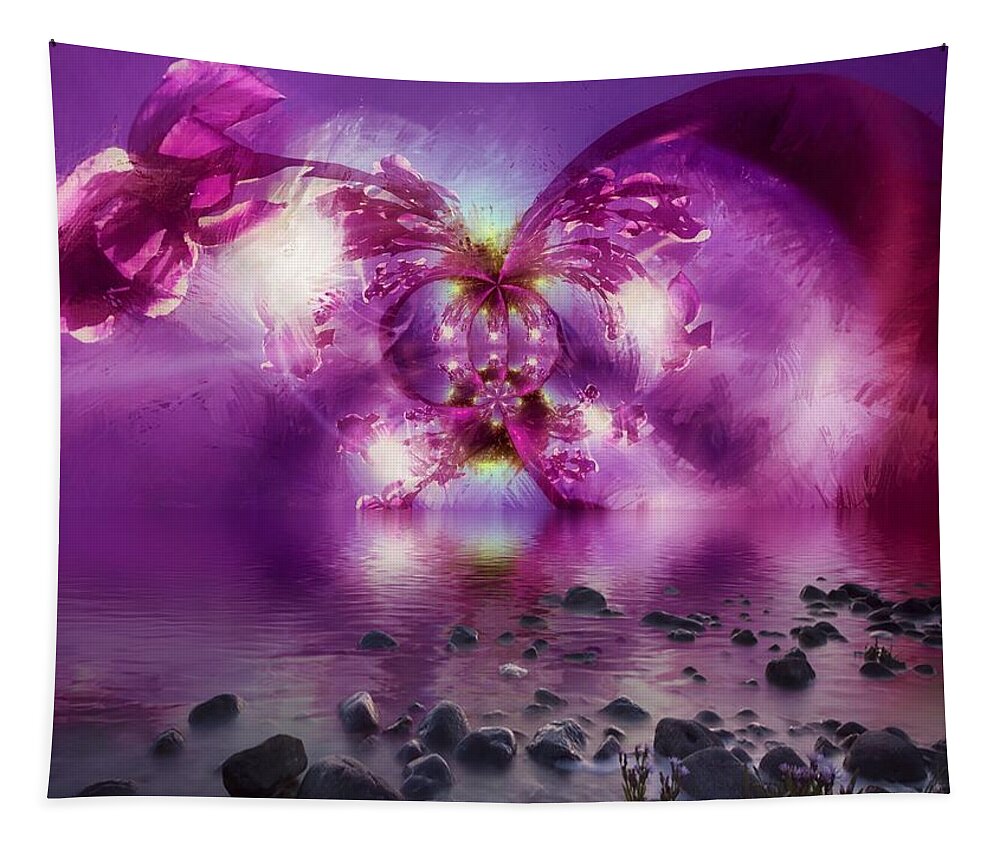 1000 Views Tapestry featuring the photograph Purple Haze by Jenny Revitz Soper