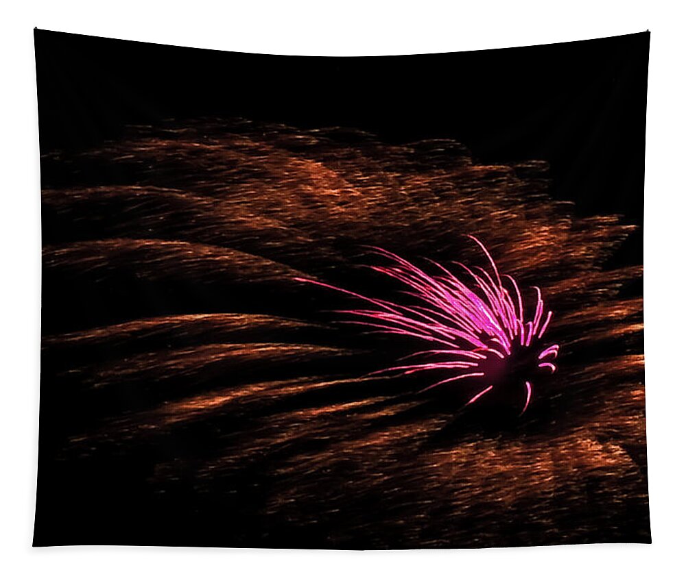 Fireworks Tapestry featuring the photograph Pyro II by Robert Mitchell