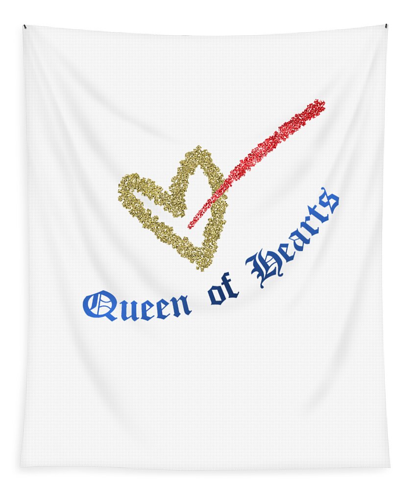 Ts006 Tapestry featuring the digital art Queen of Hearts by Edmund Nagele FRPS