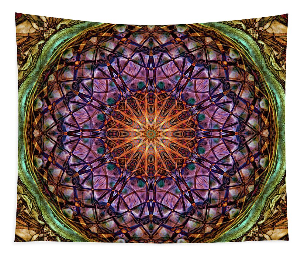 Mandalas From Trash Tapestry featuring the digital art Rags To Riches by Becky Titus