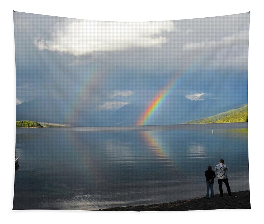 Rainbow Tapestry featuring the photograph Rainbow 1 by Marty Koch