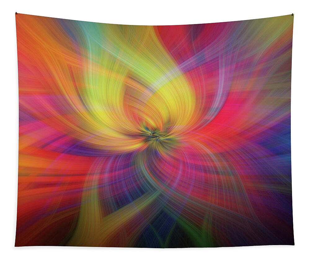 Jenny Rainbow Fine Art Photography Tapestry featuring the photograph Rainbow Flower of Passion by Jenny Rainbow