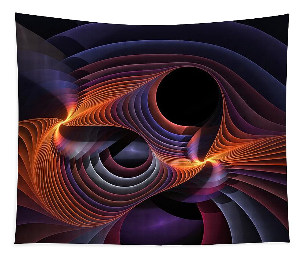 Light Tapestry featuring the digital art Rainbow Sonata by Doug Morgan
