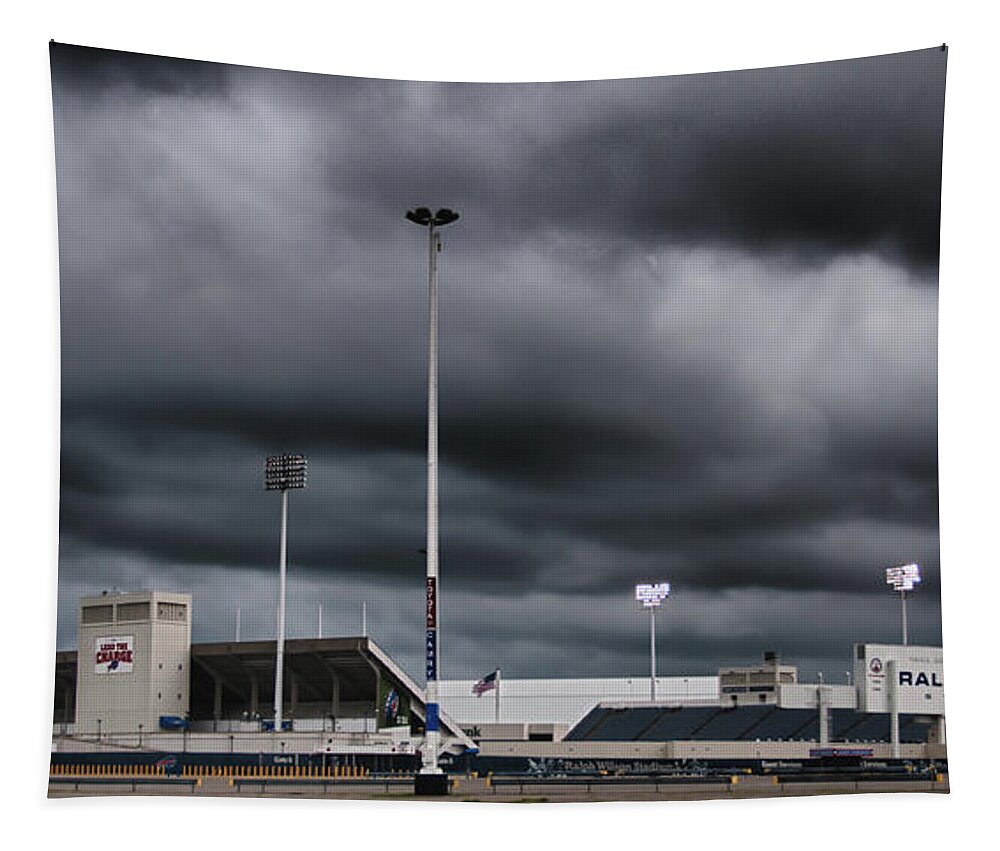 Buffalo Bills Tapestry featuring the photograph Ralph Wilson Stadium 5803 by Guy Whiteley