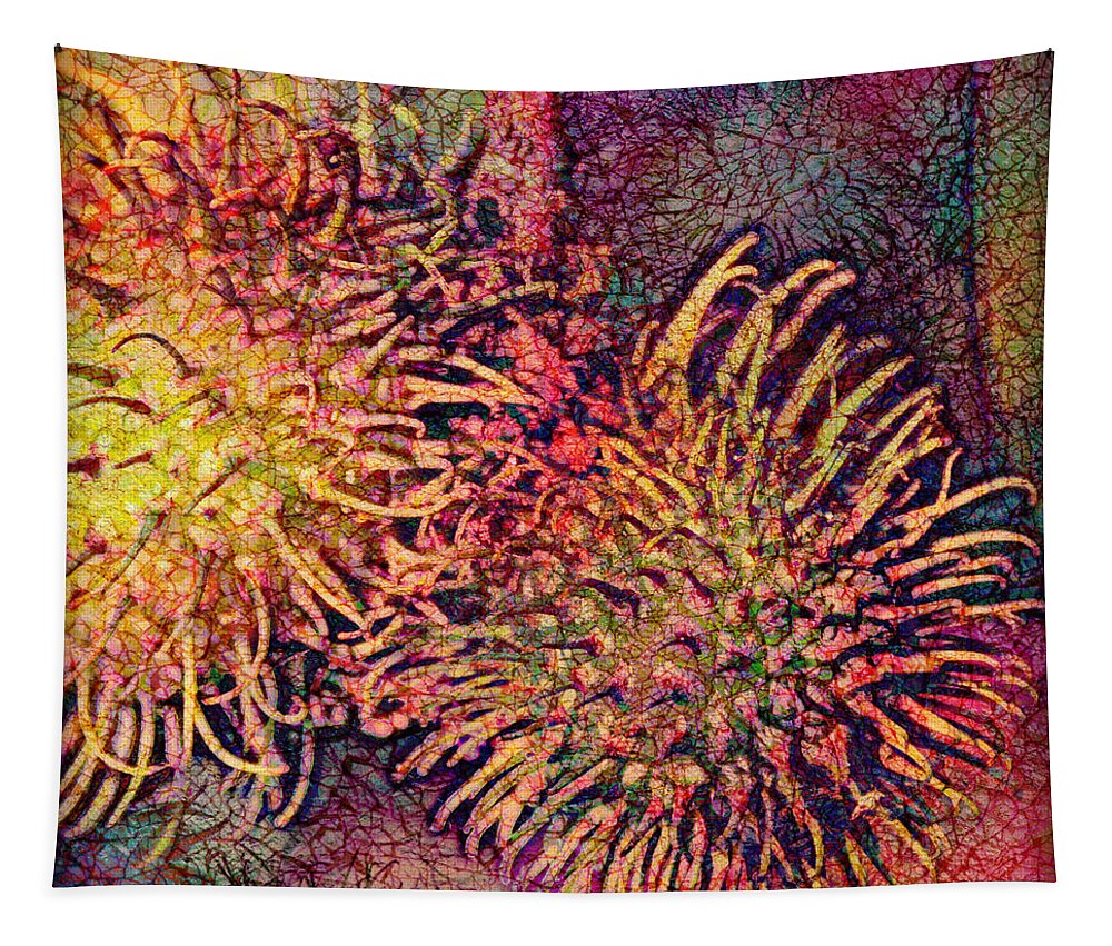 Rambutan Tapestry featuring the digital art Rambutan by Barbara Berney