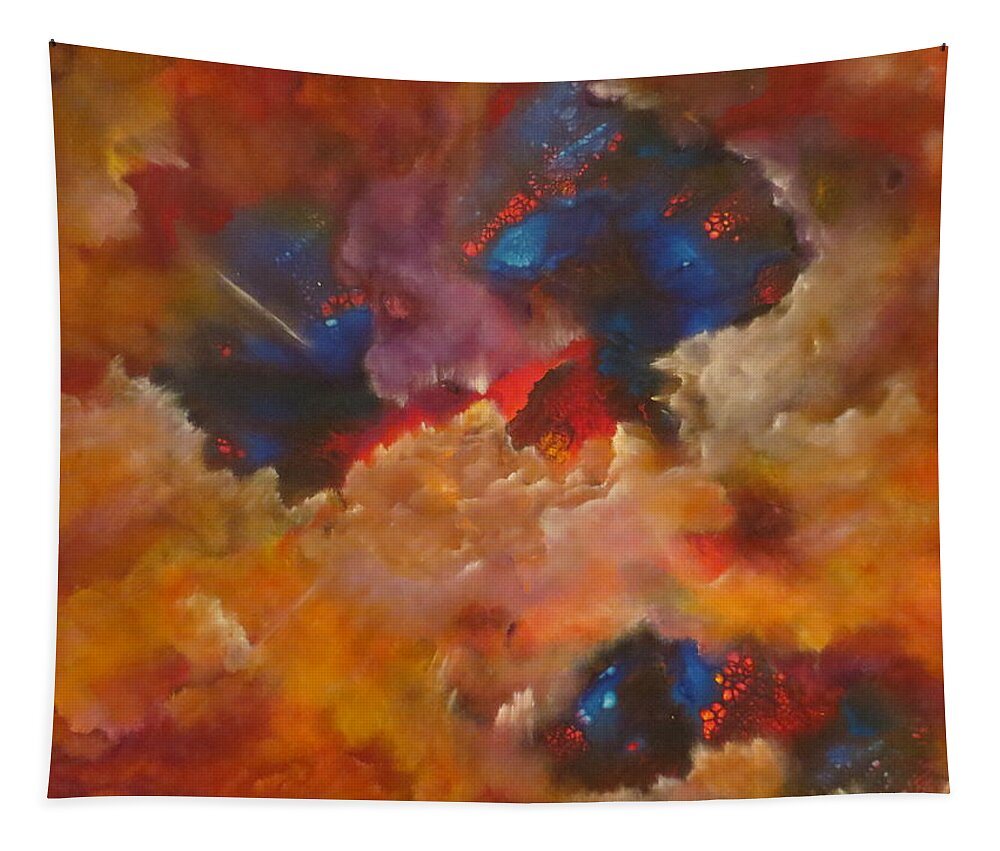 Abstract Tapestry featuring the painting Rapture by Soraya Silvestri