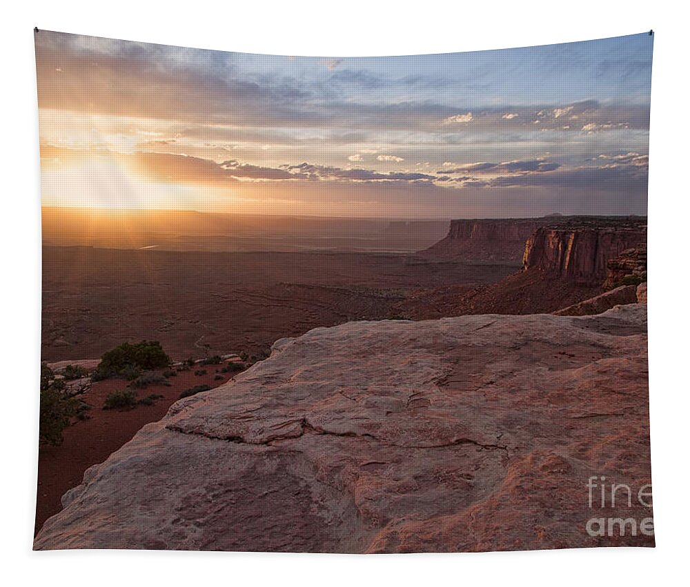 Utah Tapestry featuring the photograph Red Cliffs of Utah by Jim Garrison