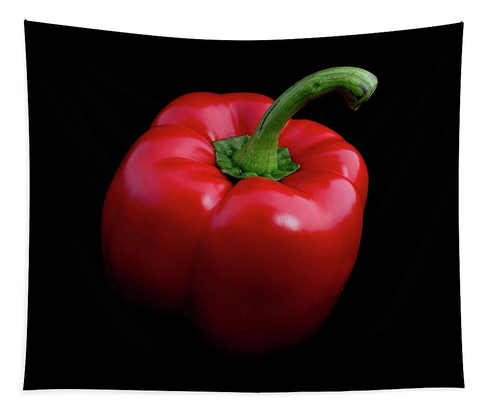Red Tapestry featuring the photograph Red Pepper by Nigel R Bell