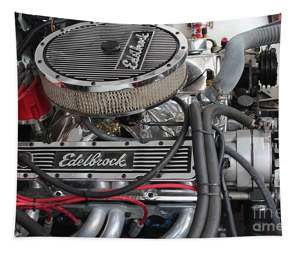Engine Tapestry featuring the photograph Red Wires by Robert Wilder Jr