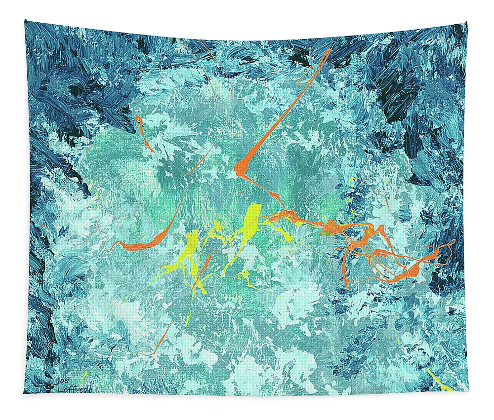Reef Tapestry featuring the painting Reef Window 180 by Joe Loffredo