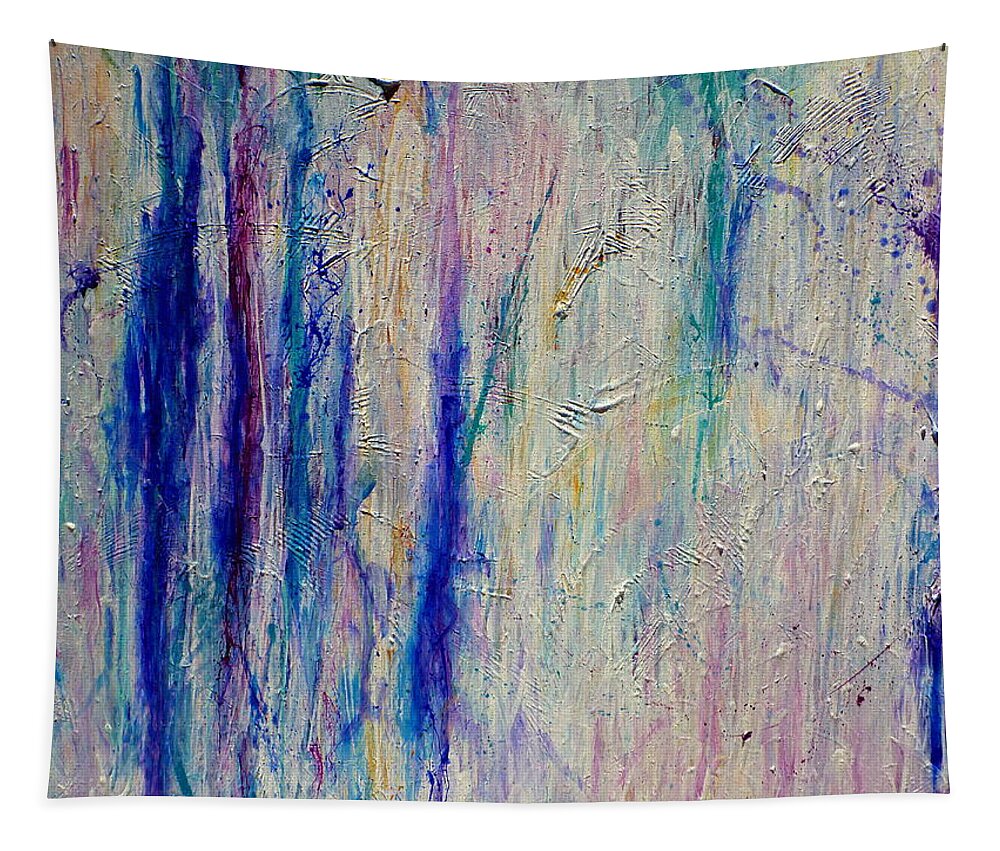 Abstract Painting Tapestry featuring the painting Reflections I by Tracy Bonin
