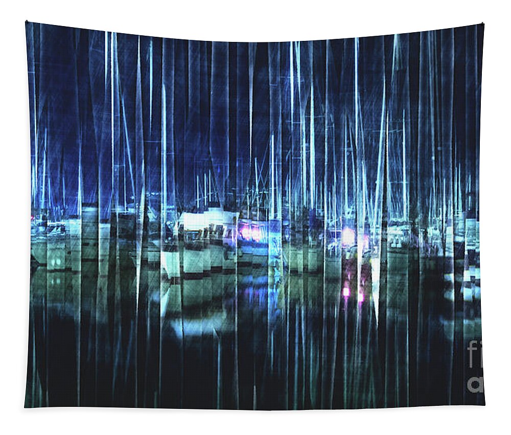 Reflection Tapestry featuring the digital art Reflections of Sailing by Phil Perkins