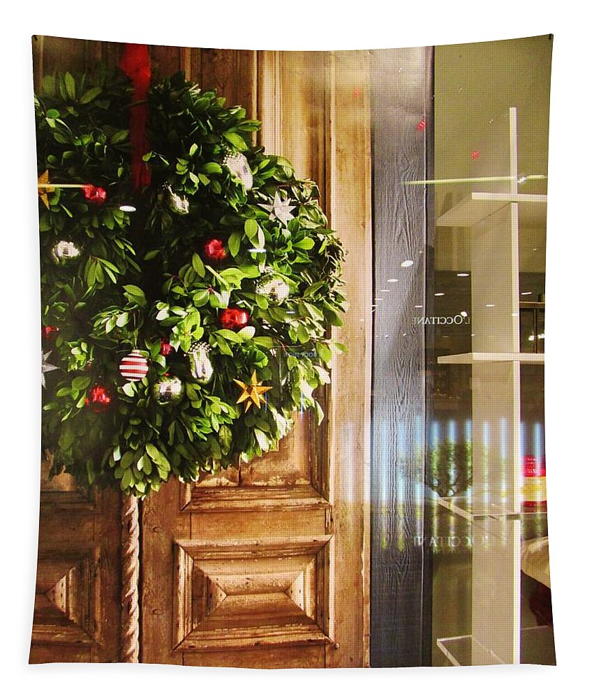 Reflections Tapestry featuring the photograph Reflections on Christmas by Rosita Larsson