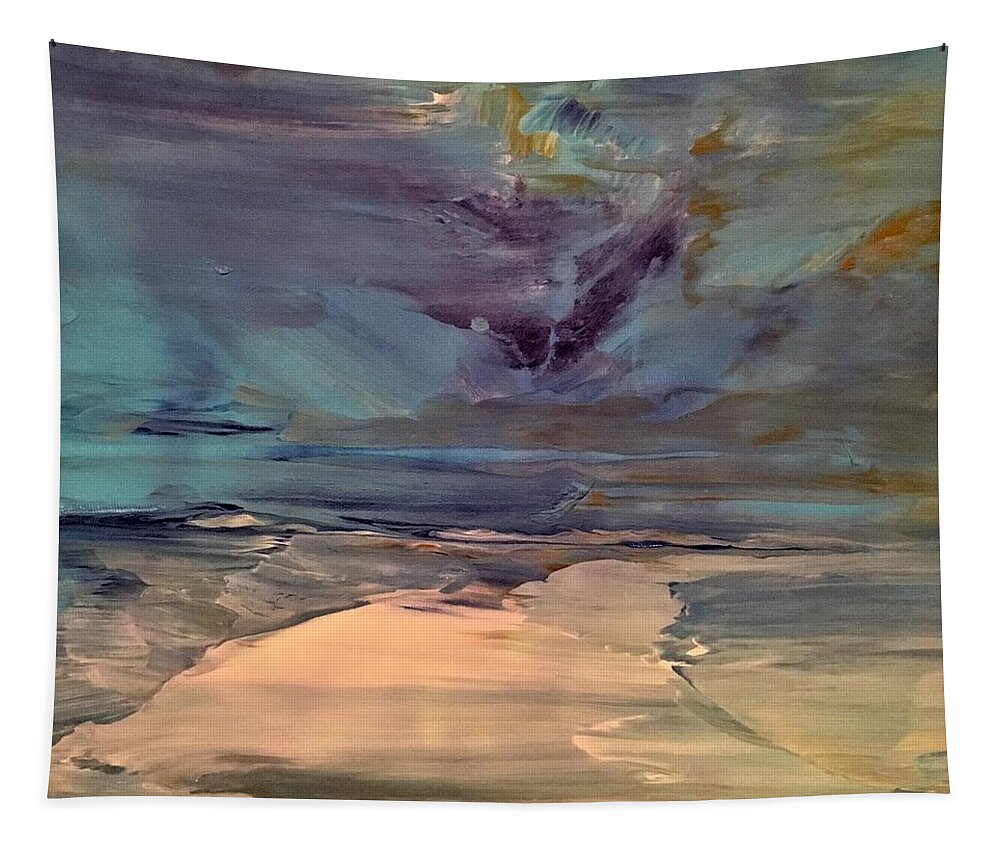 Abstract Tapestry featuring the painting Relentless by Soraya Silvestri