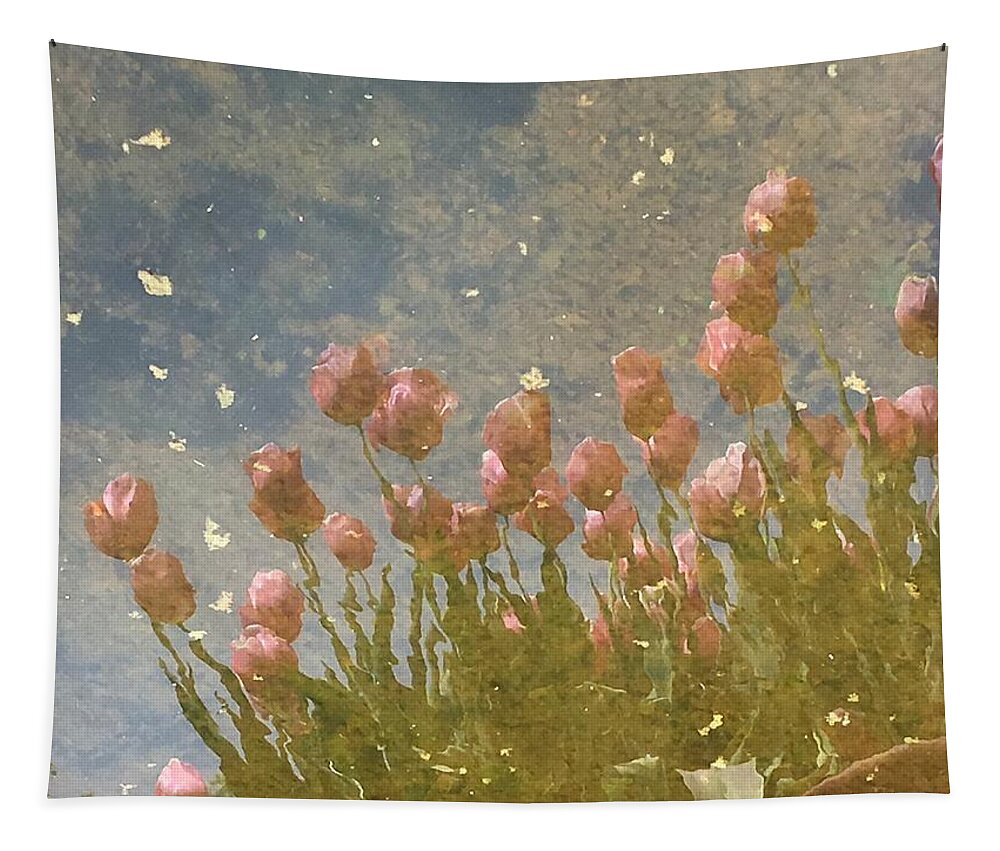 Reflection Of Red Tulips Tapestry featuring the photograph Remembering Tulips by Yuri Tomashevi