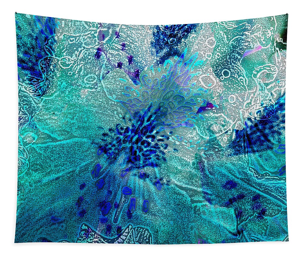 Flower Tapestry featuring the photograph Rhododendron Turquoise Lace by Michele Avanti