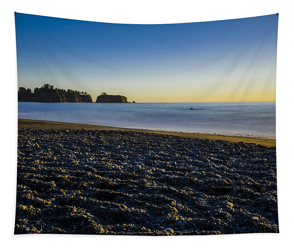 Scenery Tapestry featuring the photograph Rialto Beach Sunset 2 by Pelo Blanco Photo