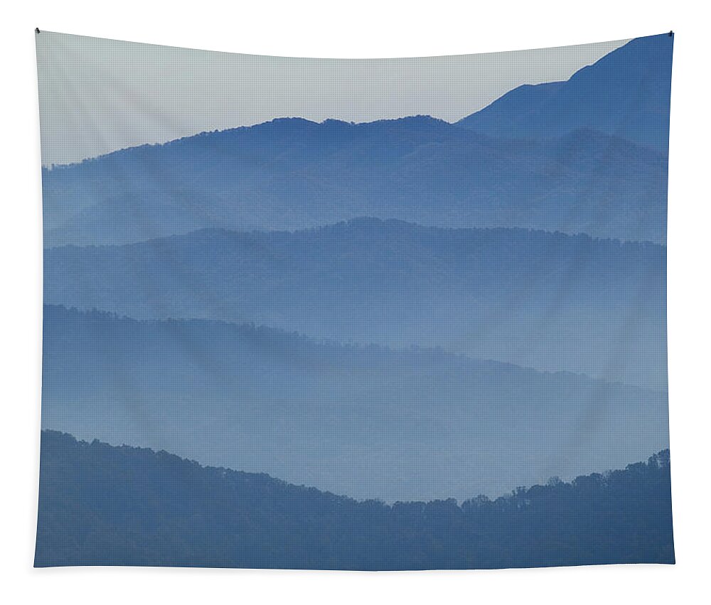 Mountains Tapestry featuring the photograph Ridgelines Great Smoky Mountains by Rich Franco