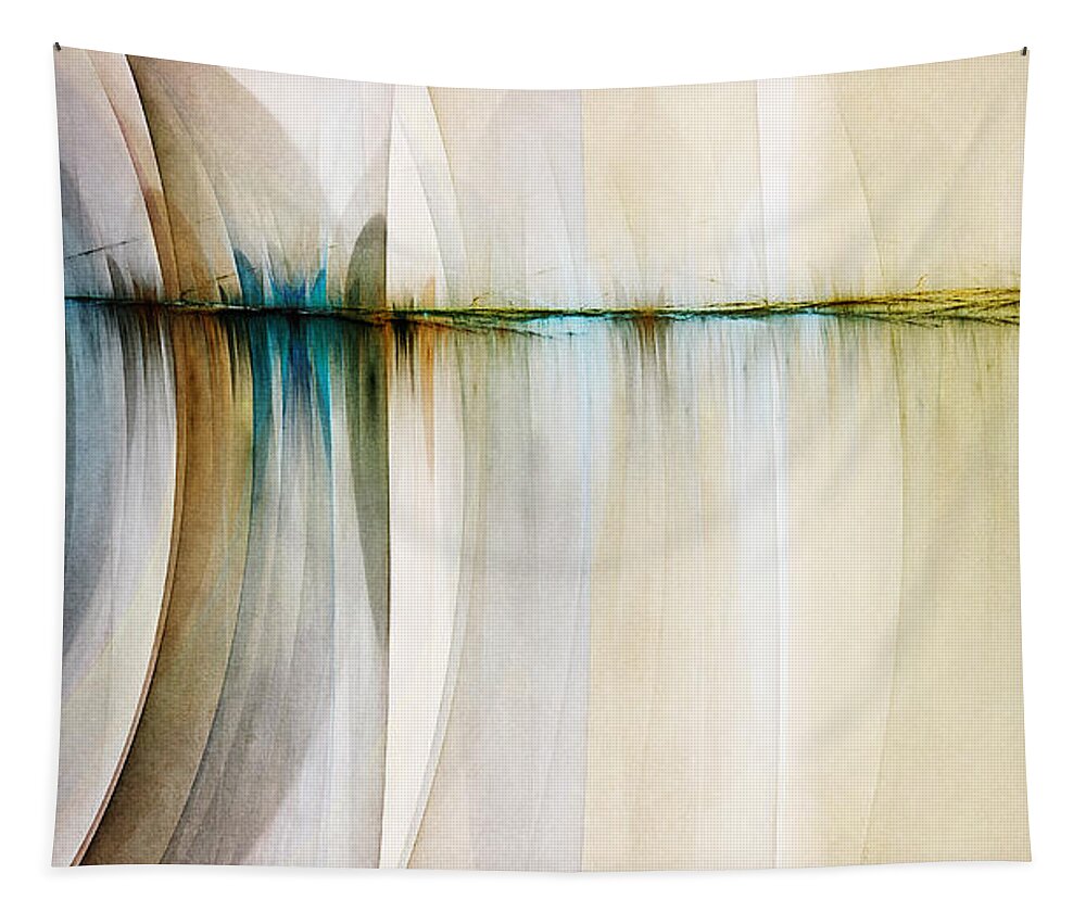 Digital Artwork Tapestry featuring the digital art Rift in Time by Scott Norris