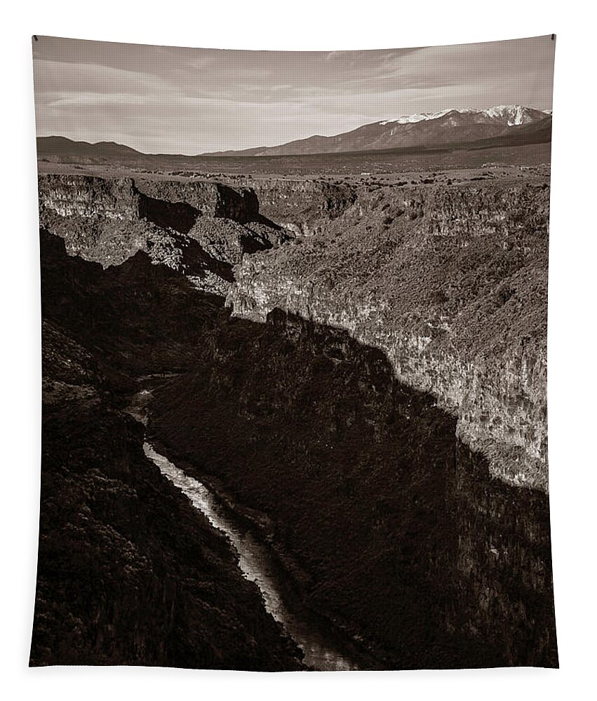 Sangre De Cristo Tapestry featuring the photograph Rio Grande River Taos by Marilyn Hunt