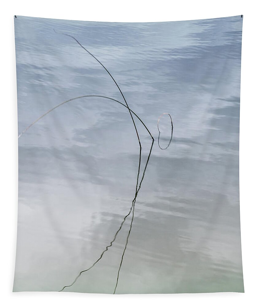 Abstract Tapestry featuring the photograph River Rushes Abstract #3 by Patti Deters