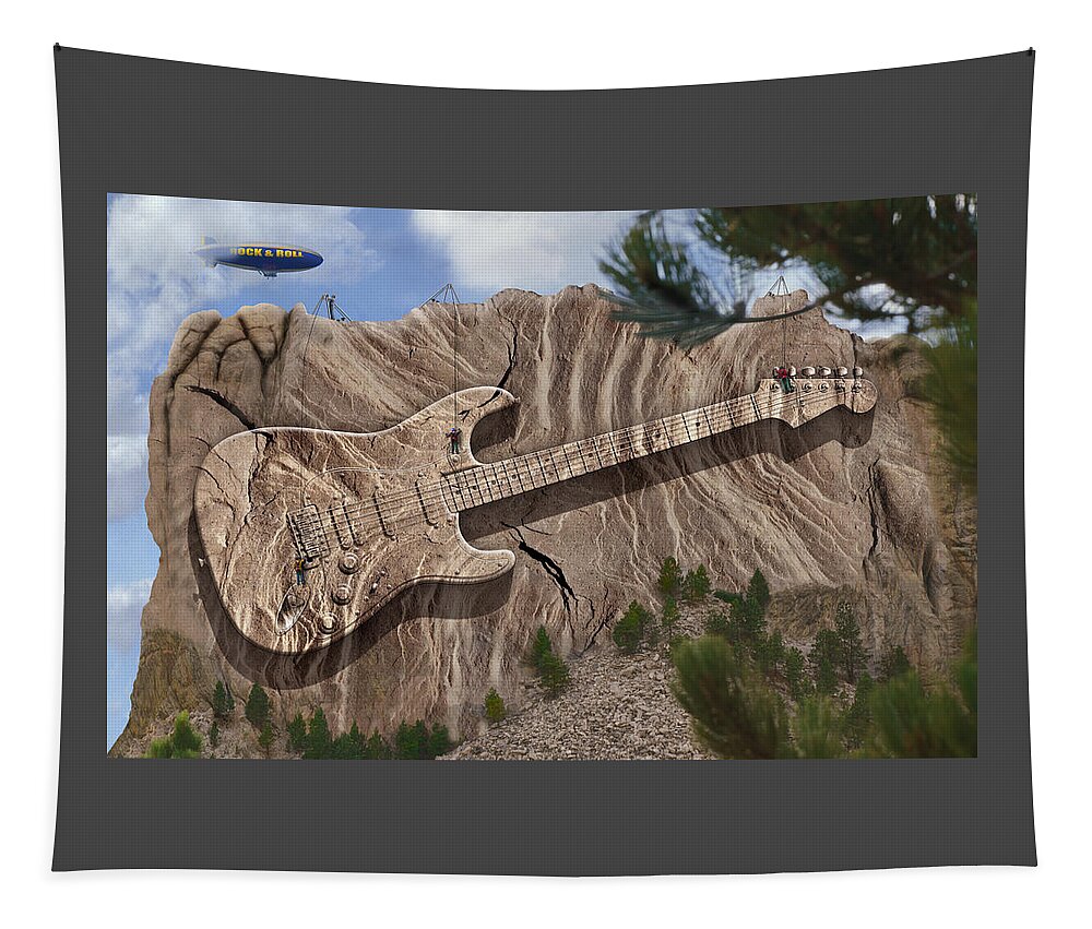 Surrealism Tapestry featuring the photograph Rock and Roll Park 2 by Mike McGlothlen